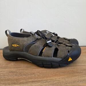 KEEN Newport Leather Sandals Bison Brown Men’s 11.5 Hiking Outdoor Fisherman